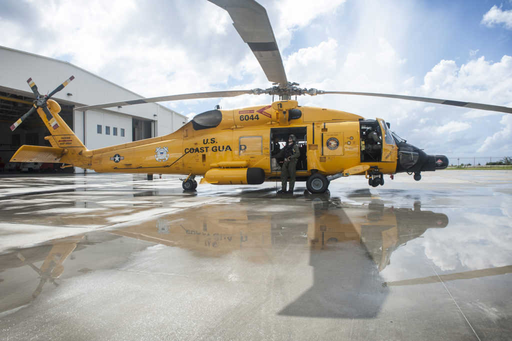 MH-60 Jayhawk helicopter from US Coast Guard Air Station Clearwater
