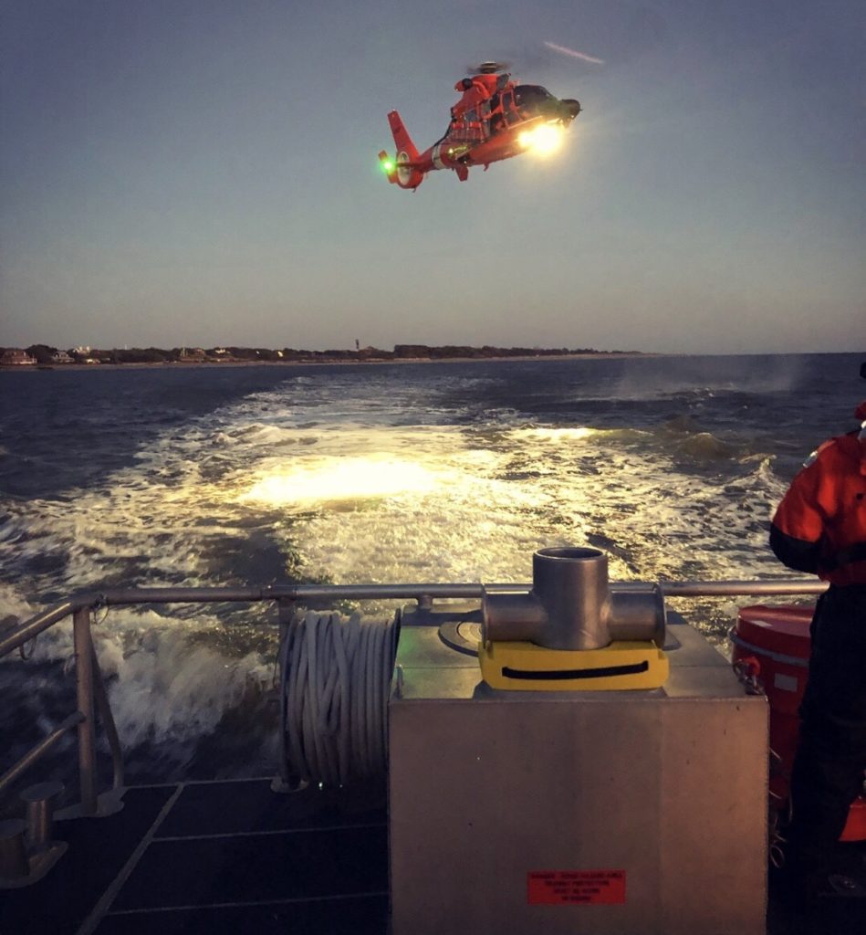 The Coast Guard rescued a man from a disabled vessel Thursday near Stono Inlet.