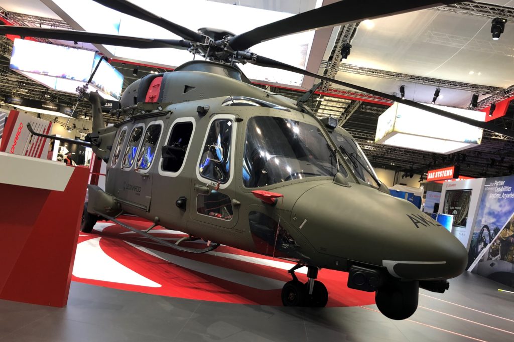 Leonardo AW149 DSEI 2019, el Leonardo AW149 es la variante militar del 8 toneladas AW189