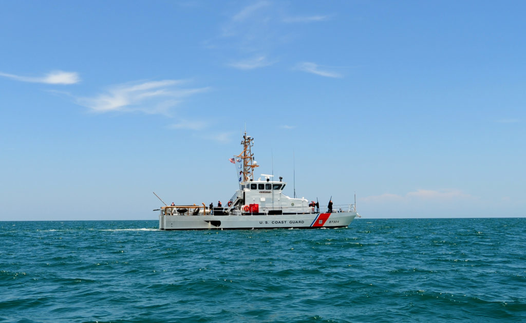 Coast Guard Cutter Marlin. Coast Guard mariners Georgetown