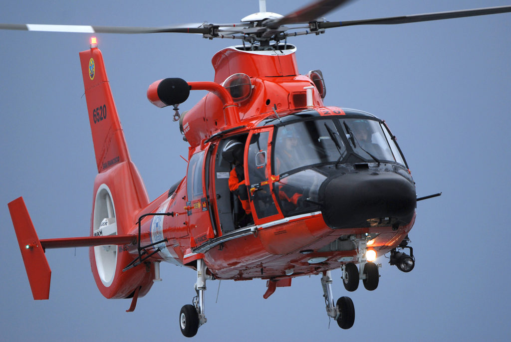 Coast Guard MH-65 Dolphin helicopter from Air Station San Francisco. 
