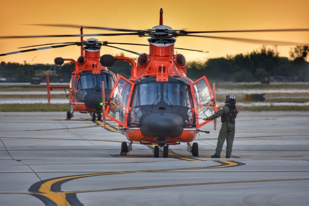 Coast Guard Freeport Bahamas vessel assist mission, MH-65 Dolphin Air Station Miami
