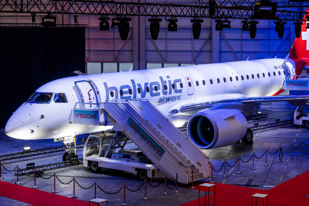 Helvetic Embraer E2. Helvetic Airways E190-E2
