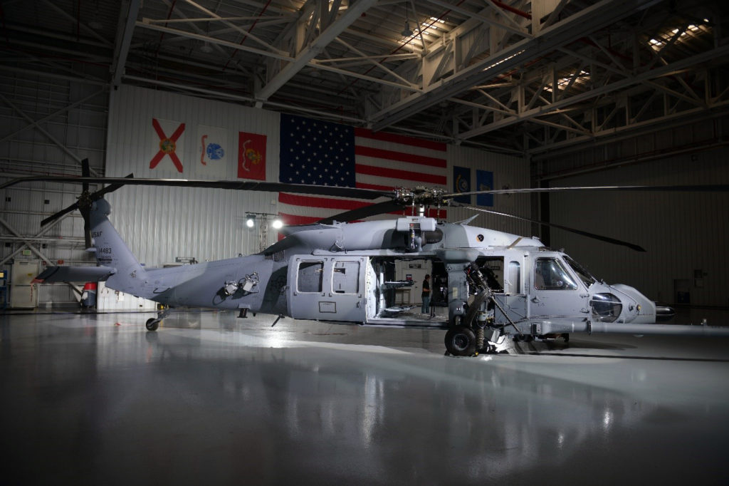 El Sikorsky HH-60W en el Development Flight Center en West Palm Beach, Florida. Combat Rescue Helicopter HH-60W