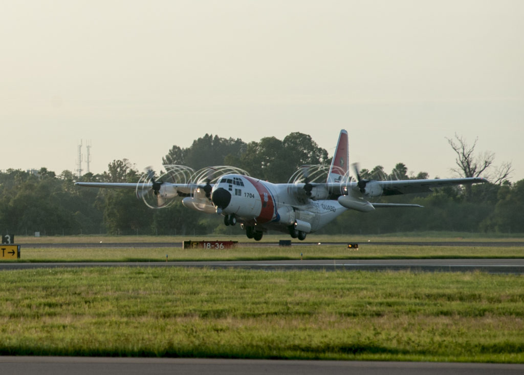 Coast Guard HC-130 Hercules airplane from Air Station Clearwater, Florida. 