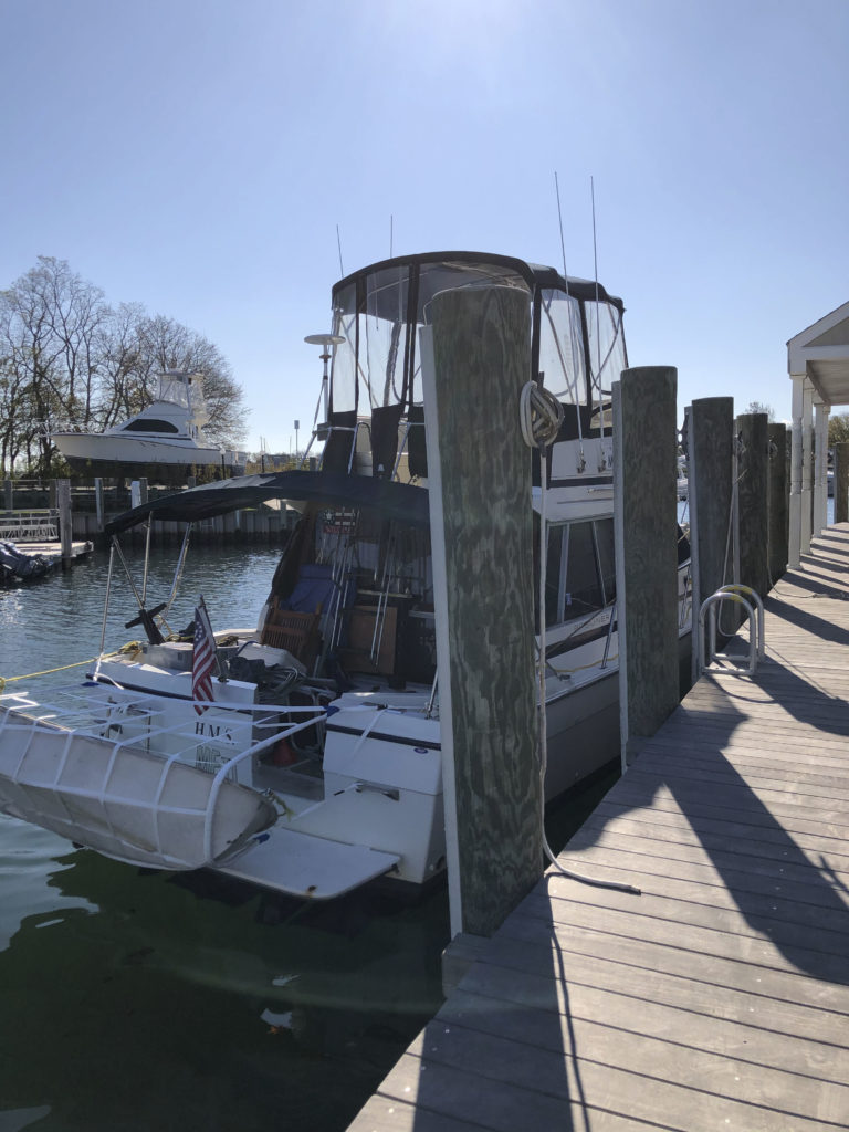 Pictured here is the H.M.S Me II, a 35-foot recreational vessel, reported operated by Michael Bye, currently missing off the coast of North Carolina. USCG Search Kill Devil