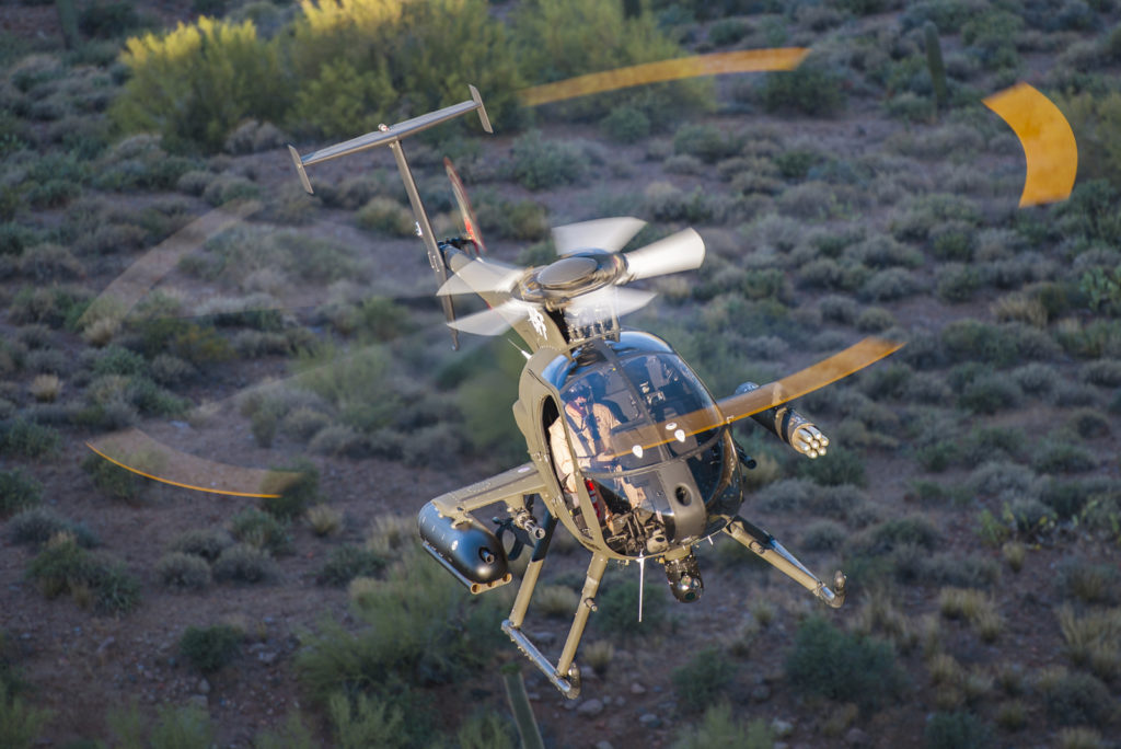 MD 530G (369FF) Scout Attack Helicopter (helicóptero de exploración y ataque). ©MD Helicopters Inc. 