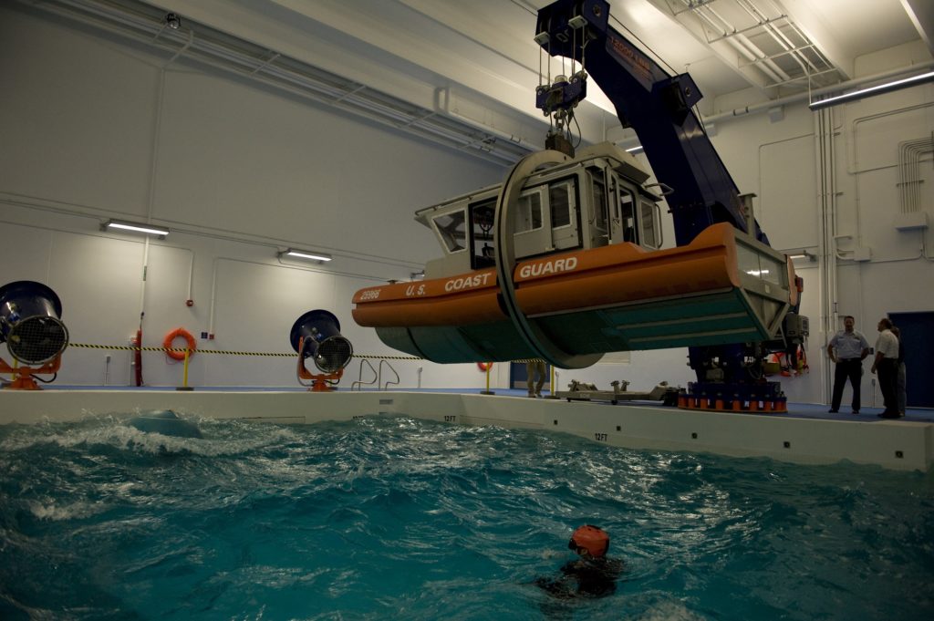 Coast Guard opens the new Rescue Swimmer Training Facility Wednesday, Oct. 17, 2012, in Elizabeth City, N.C. 