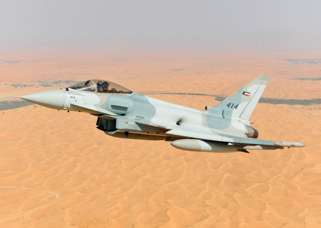 Eurofighter Typhoon para la Fuerza Aérea de Kuwait. 