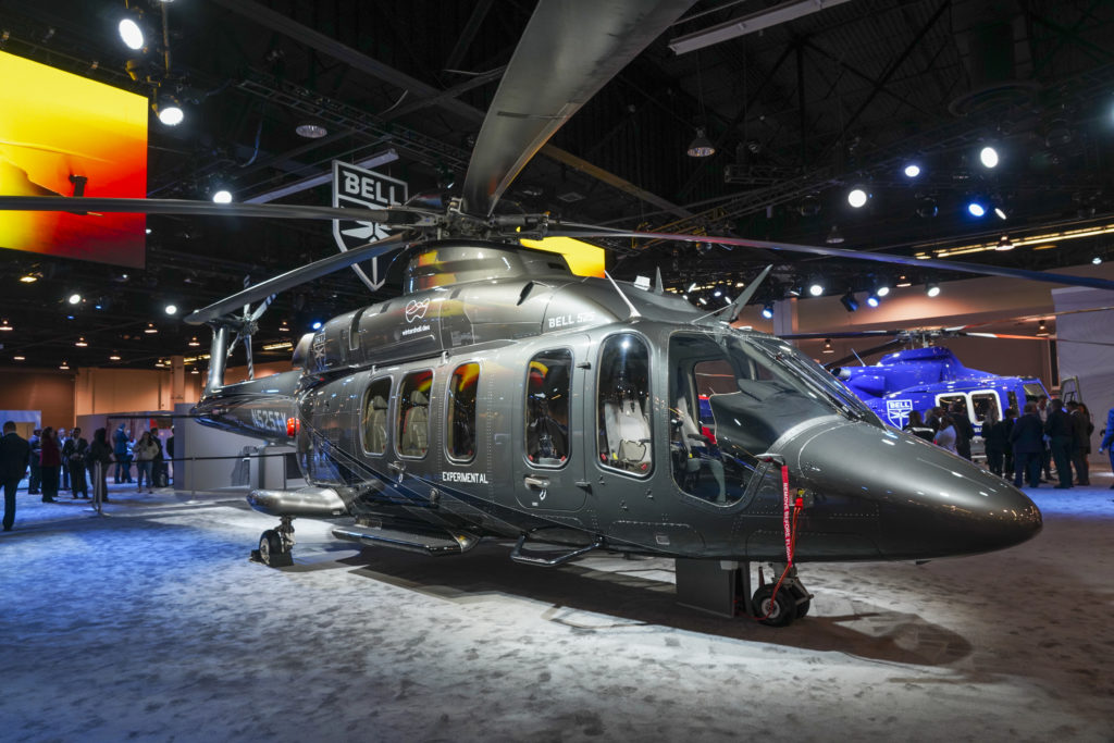 Bell 525 en la HAI Heli-Expo del pasado mes de enero de 2020. 