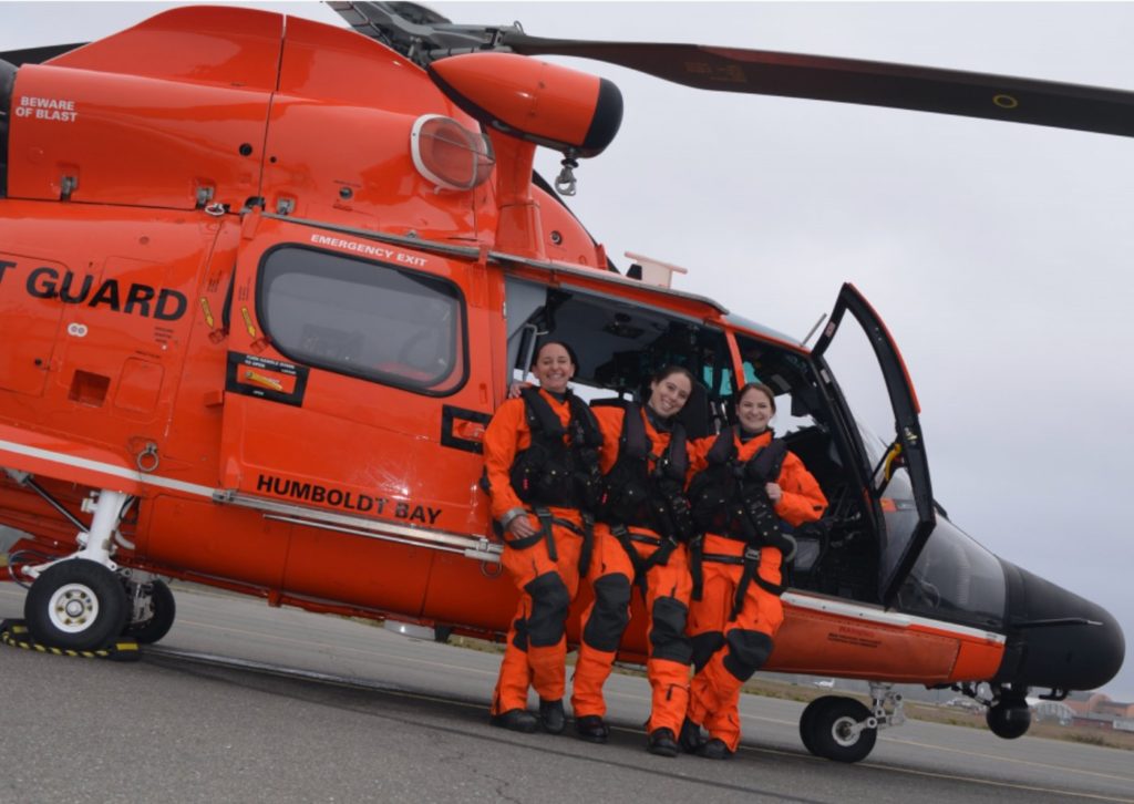 McKinleyville Coast Guard unit highlights its first all-female helicopter crew in celebration of Women’s History Month
