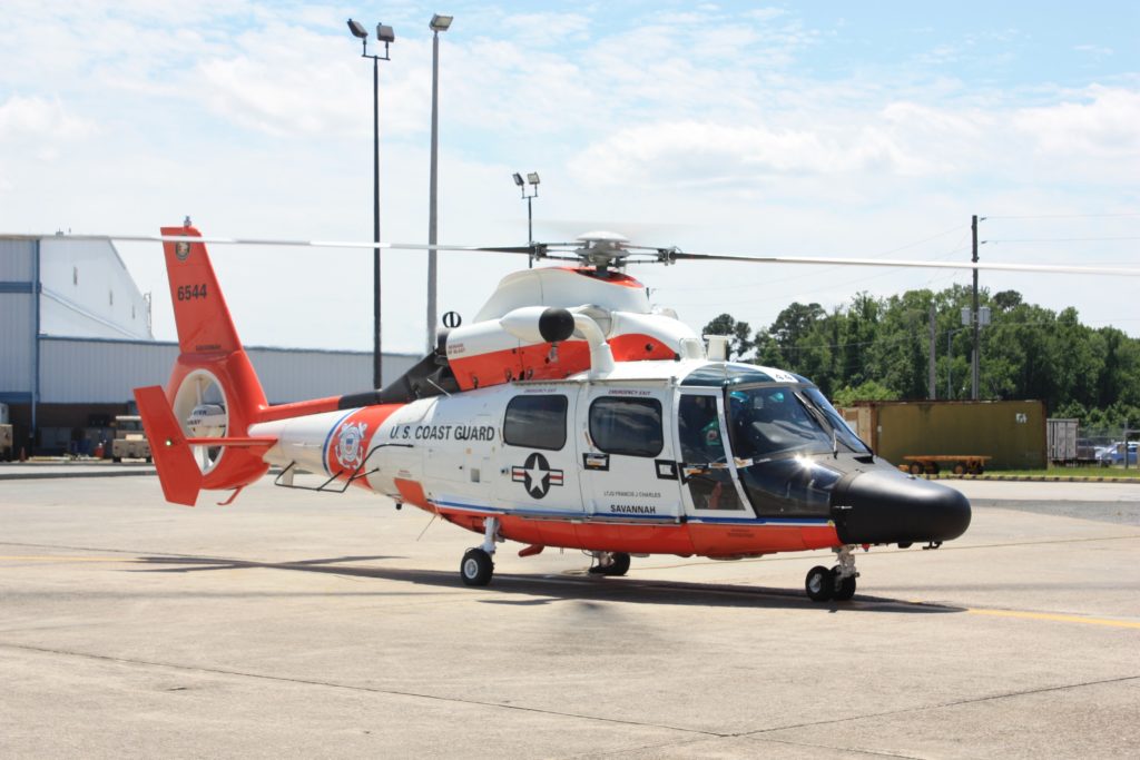 Coast Guard, partner agencies search for missing diver near Port Royal Sound. MH-65 Dolphin 100 years Coast Guard Aviation. MH-65 Dolphin Coast Guard Aviation Centenary.