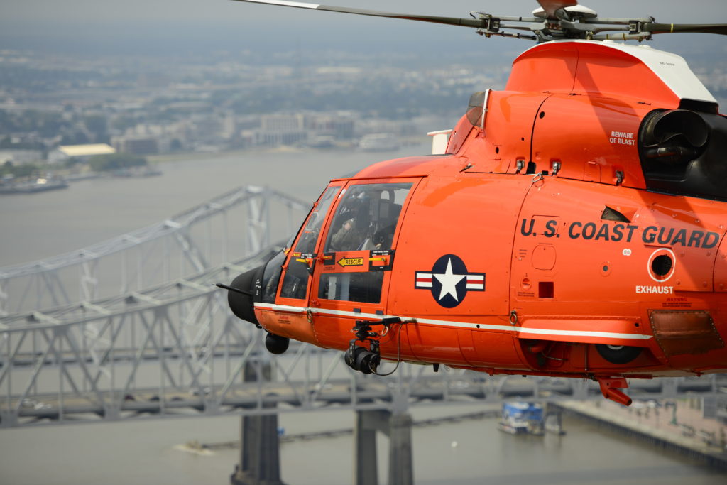 Coast Guard ends search for a missing diver near Panama City, Florida. MH-65 Dolphin Air Station New Orleans.