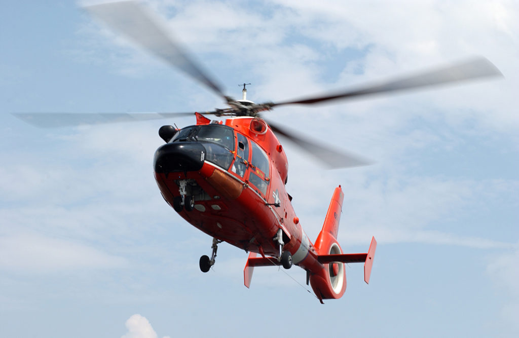 Coast Guard rescue 2 people near Hopedale, Louisiana. MH-65 Dolphin Air Station New Orleans. HH-65B Dolphin.