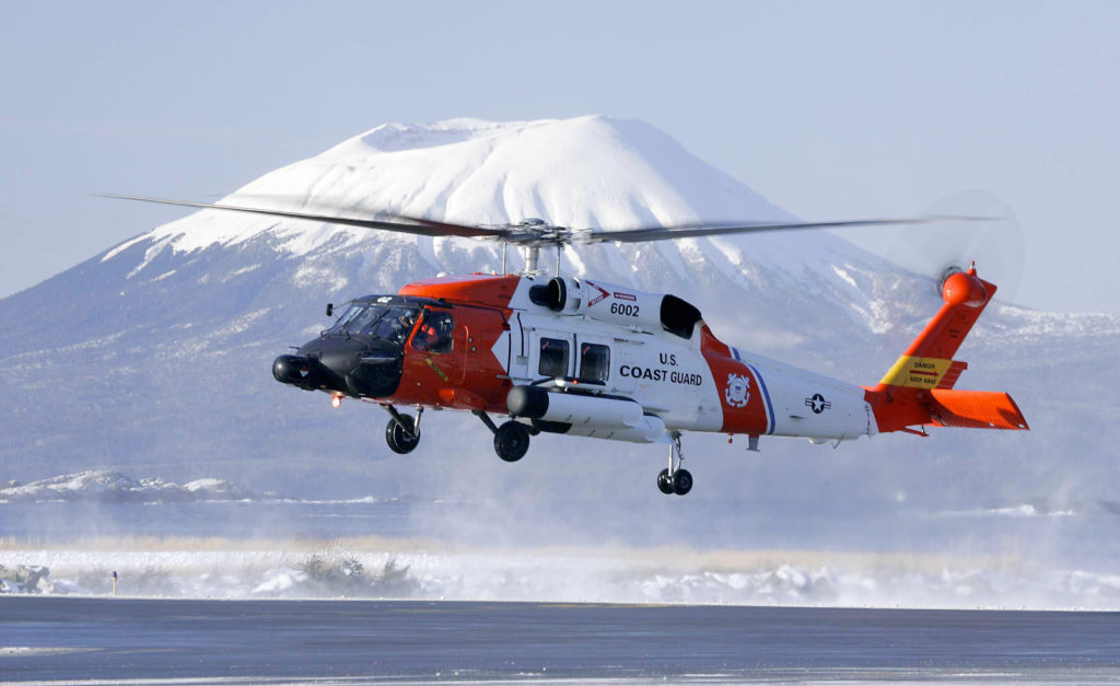 Coast Guard: false distress communications put Alaskan, other lives at risk. MH-60 Jayhawk Air Station Sitka.