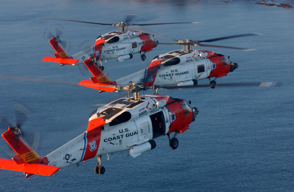 Coast Guard medevac man 170 miles off Cold Bay, Alaska. MH-60 Jayhawk Kodiak.