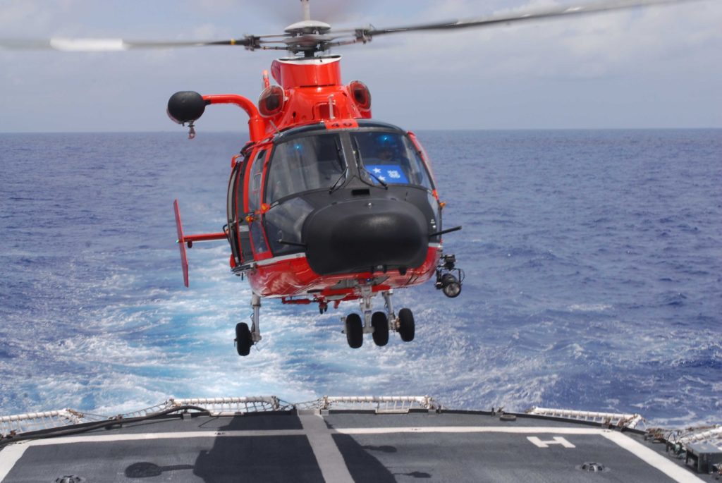 Coast Guard is search for 2 missing persons near Perdido Pass, Alabama. MH-65 Dolphin Air Station New Orleans. HH-65C Dolphin.