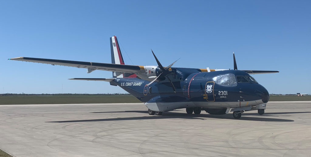 Coast Guard MH-65 Dolphin crew locates overdue boaters in Baffin Bay, Tx