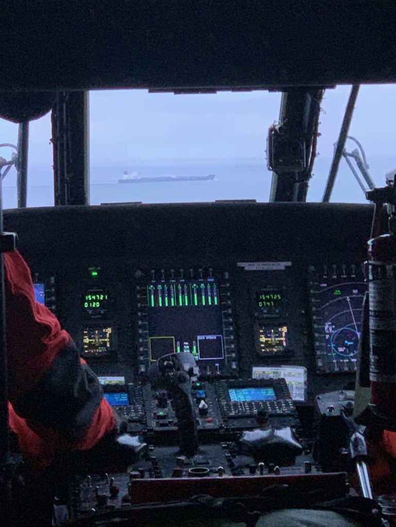 Coast Guard medevac man 170 miles off Cold Bay, Alaska. MH-60 Jayhawk Air Station Kodiak.