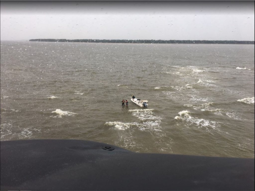 Coast Guard rescue 4 boaters after vessel sinks near Tybee Island.