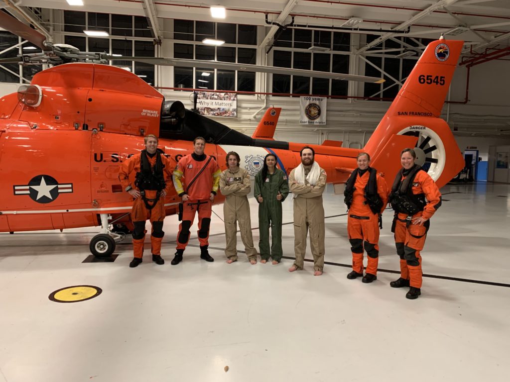 Coast Guard aircrew rescue 3 from disabled sailboat in Pillar Point. MH-65 Dolphin Air Station San Francisco. HH-65C Dolphin. MH-65D Dolphin. AS366 Dolphin.
