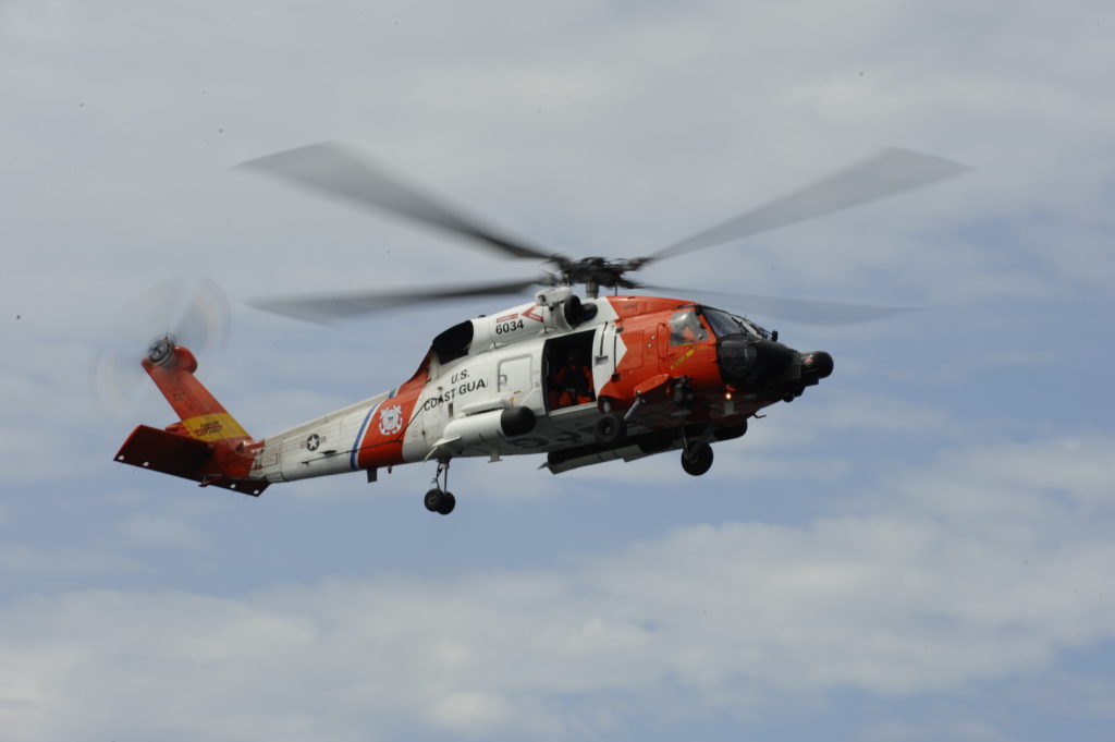 Coast Guard rescue stranded rafter north of Haines, Alaska. MH-60 Jayhawk. HH-60J Jayhawk. Air Station Sitka.