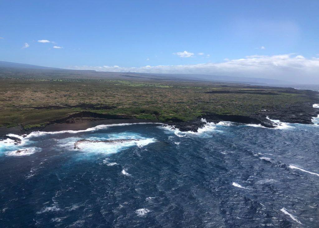 Coast Guard, Hawaii County Fire Department search for missing fisher off Hawaii Island. MH-65 Dolphin. HH-65 Dolphin. Air Station Barbers Point.