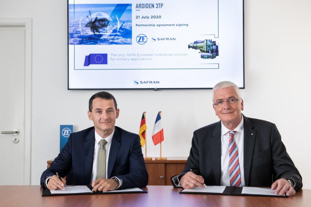 Safran Helicopter Engines y ZF Aviation Technology fortalecen la asociación dentro del mercado europeo de motores. Ardiden 3TP. Clean Sky 2.