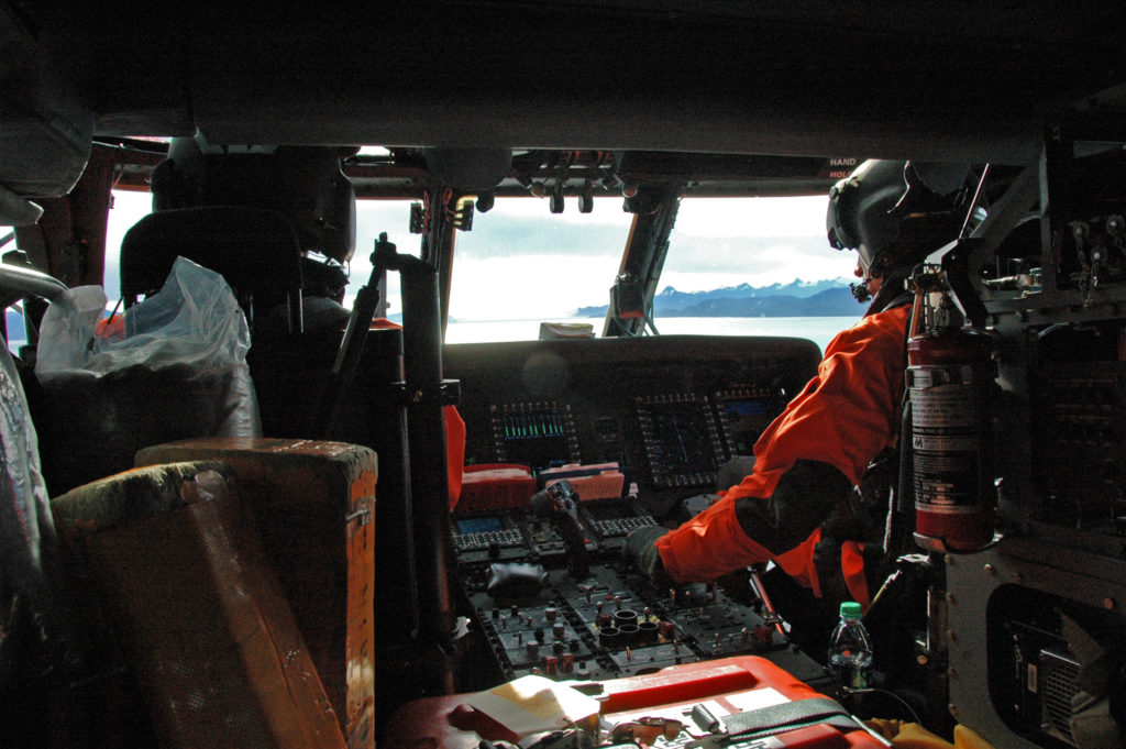 Coast Guard and good Samaritans assist a fishing vessel near Port Protection in Alaska, MH-60 Jayhawk Sitka