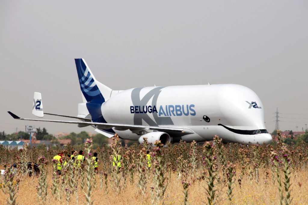 El Airbus Beluga XL entra en servicio en Getafe. 
