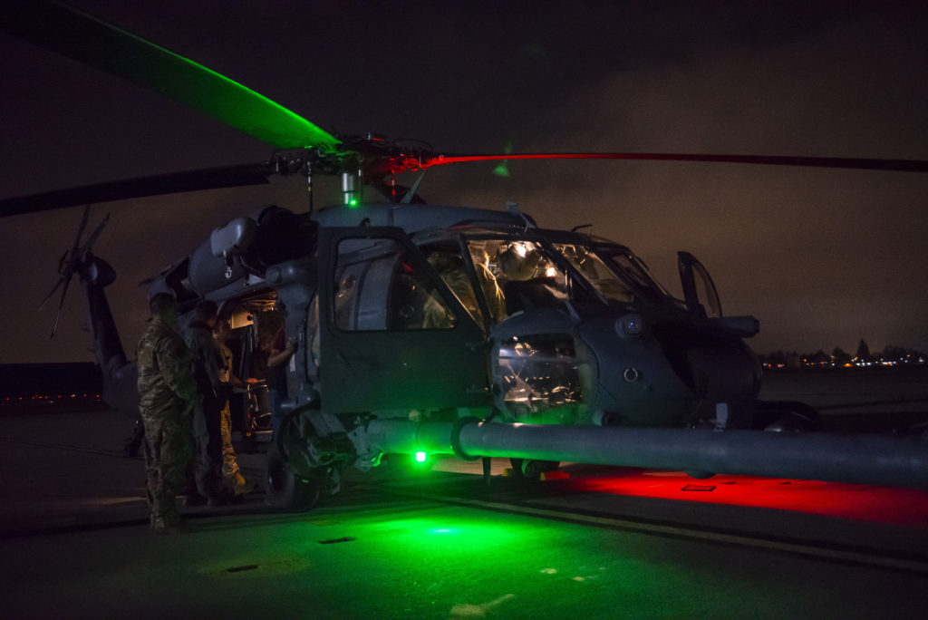 Coast Guard, Air National Guard conduct long-range joint rescue mission HH-60G Pave Hawk