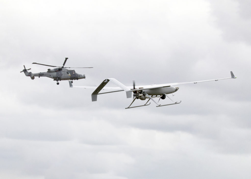 Leonardo demonstrates helicopter-UAV teaming in the UK with its AW159 Wildcat