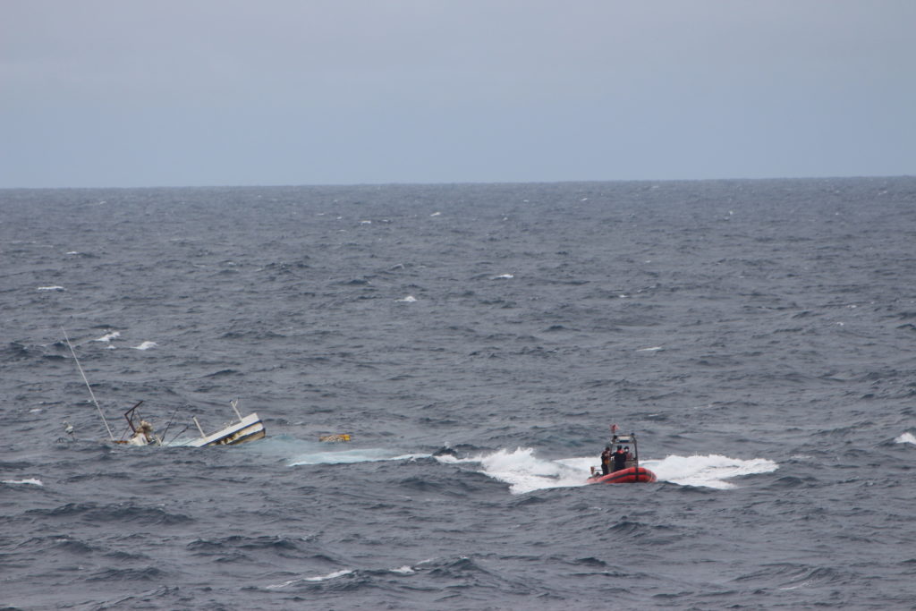 Coast Guard rescue 7 people from 2 fishing boats 65 miles off Costa Rica