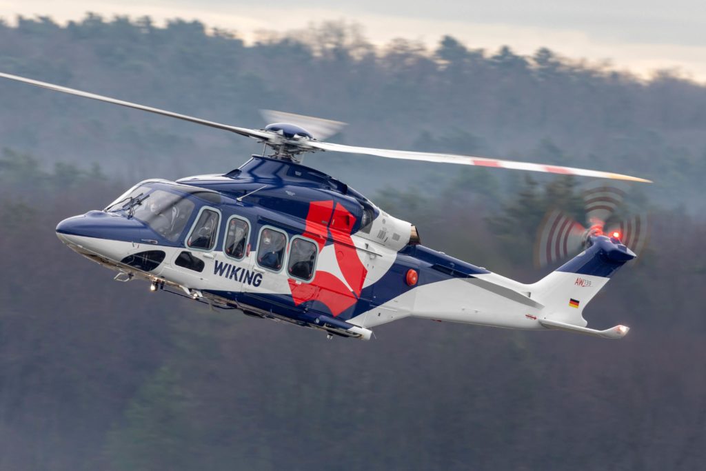 Leonardo entrega un nuevo AW139 a WIKING Helikopter Service GmbH