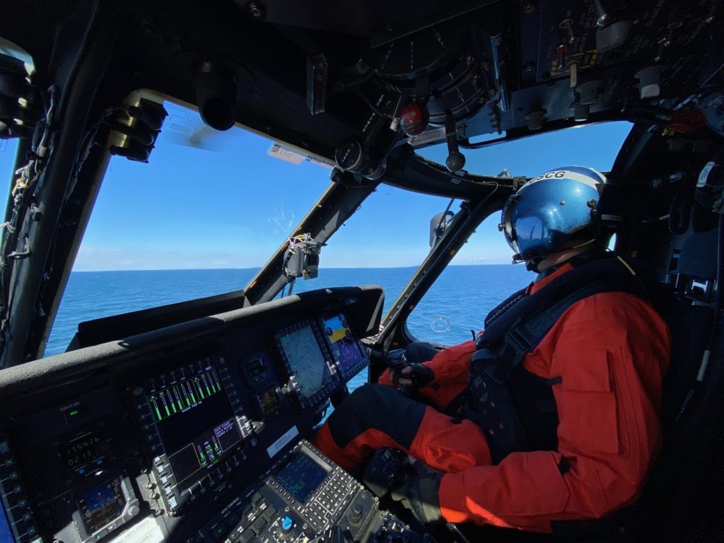 Coast Guard MH-60 Jayhawk crew medevac man 35 nm E of Nantucket