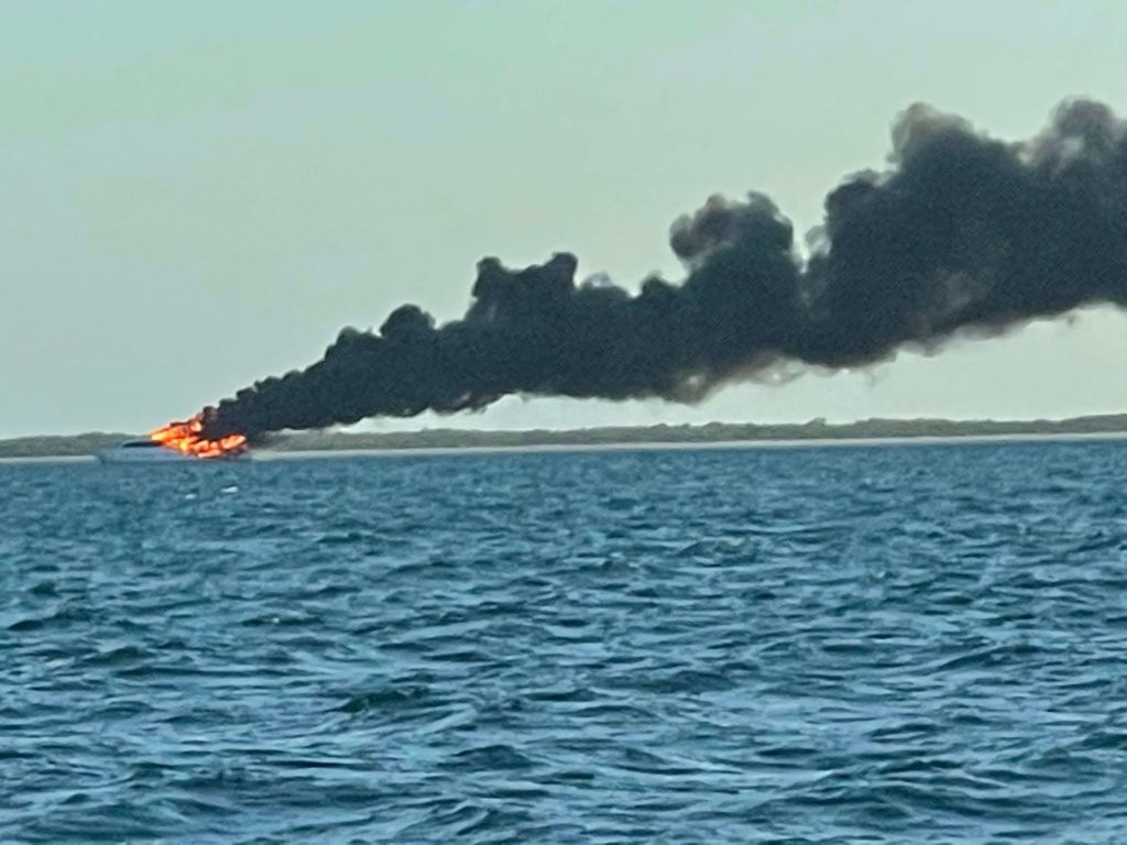 Coast Guard oversees diesel spill clean-up near Marquesas after vessel fire