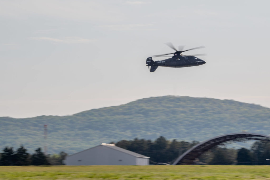 Sikorsky S-97 RAIDER during the Army Future Vertical Lift flight Demonstrations