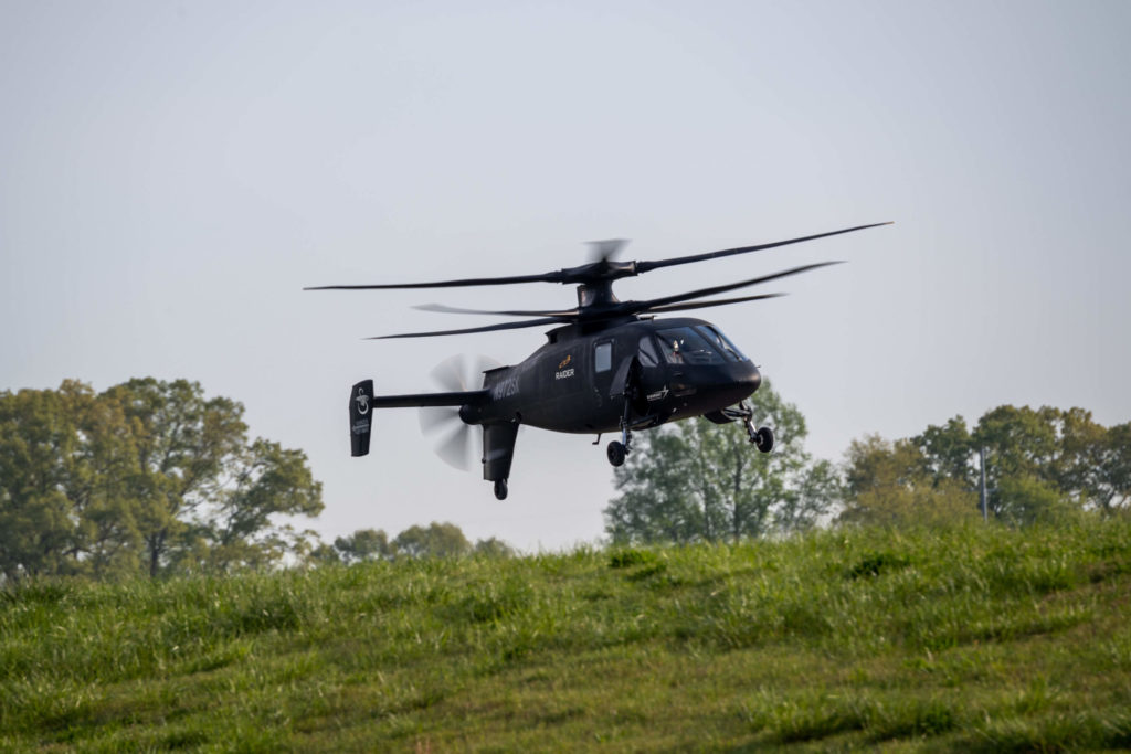Sikorsky S-97 RAIDER during the Army Future Vertical Lift flight Demonstrations