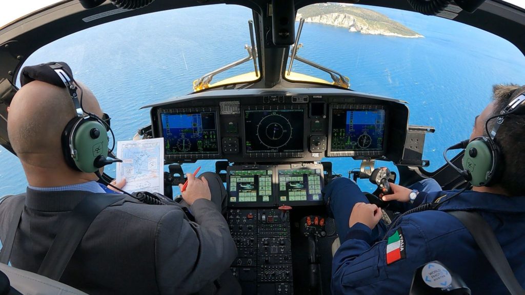 Leonardo y ENAV validan la primera ruta PBN para helicópteros en Italia