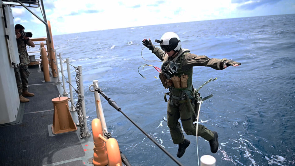 Coast Guard, Navy, Marines, and USAF conduct search and rescue exercise