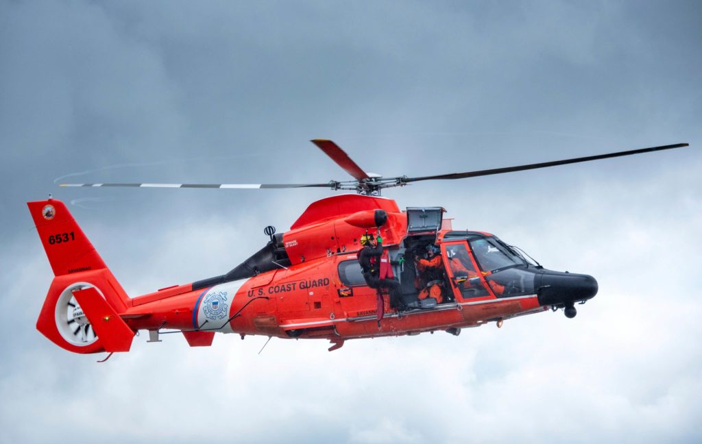 Coast Guard rescue 5 from boat fire 5 nm off Capers Inlet