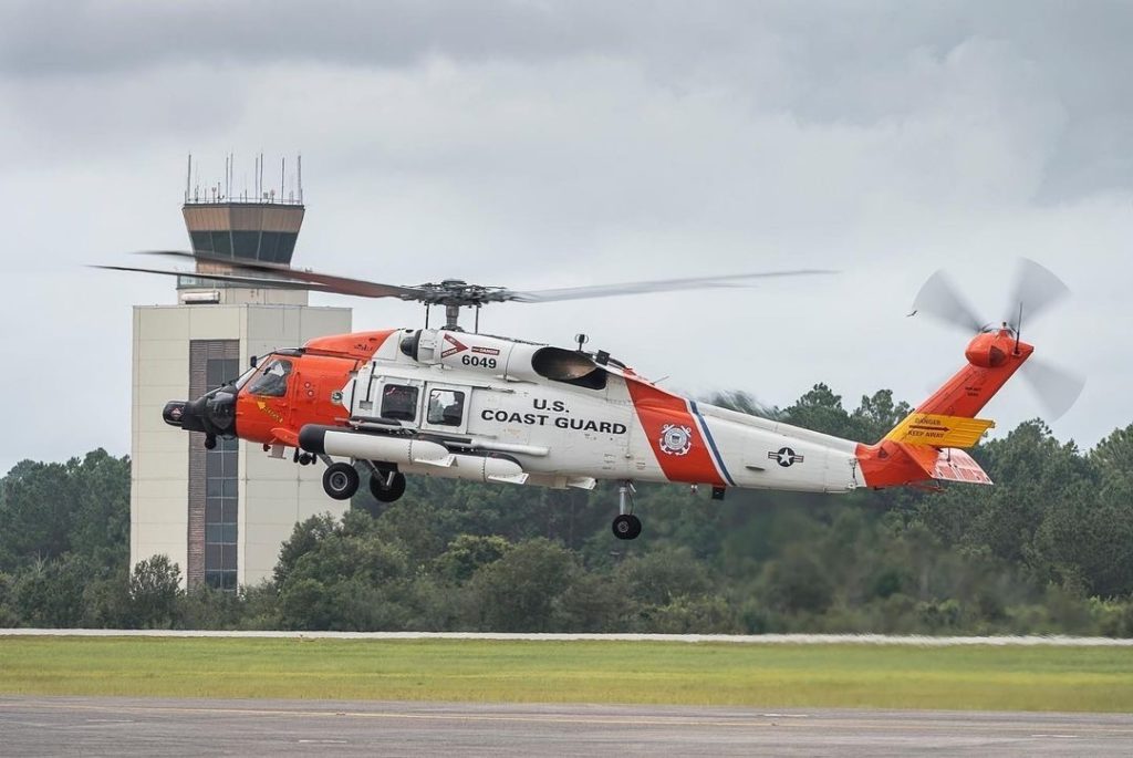 The Coast Guard conducts SAR operations due Hurricane Ida