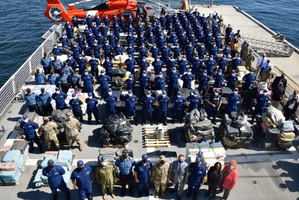 USCGC James conducts largest narcotic offload in Coast Guard history