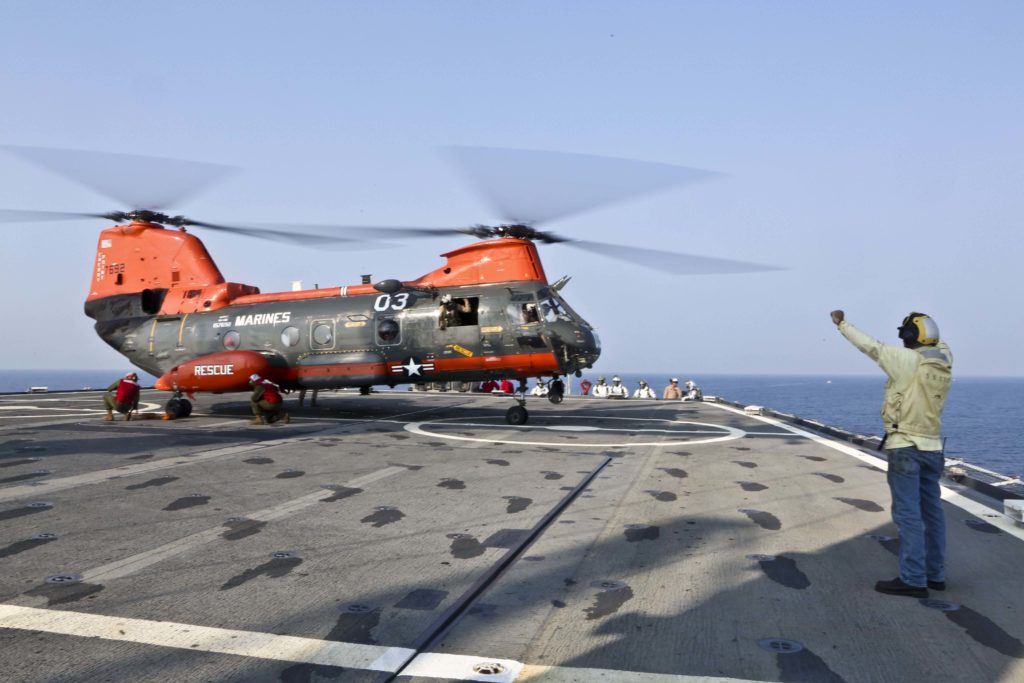 El Boeing Vertol CH-46 Sea Knight en el USMC