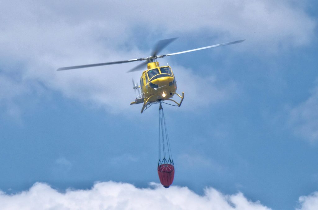 Bell Helicopter in firefighting efforts around Europe