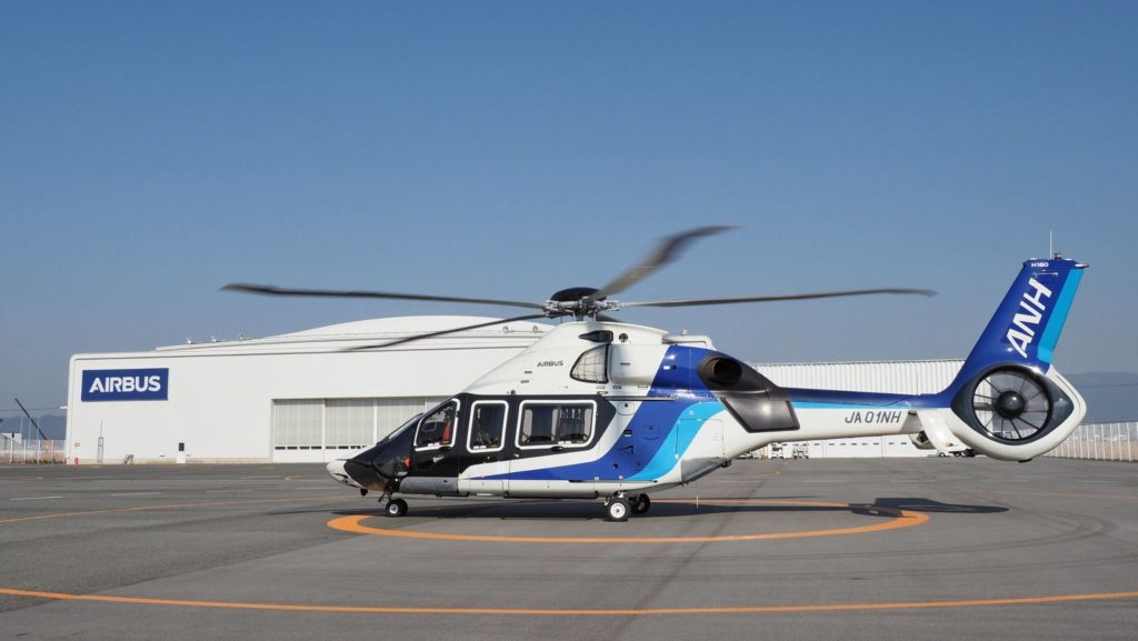 Airbus delivers the first world H160 helicopter in Japan
