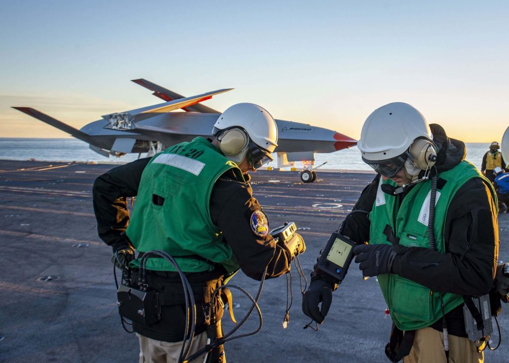 U.S. Navy, Boeing complete first carrier tests for MQ-25