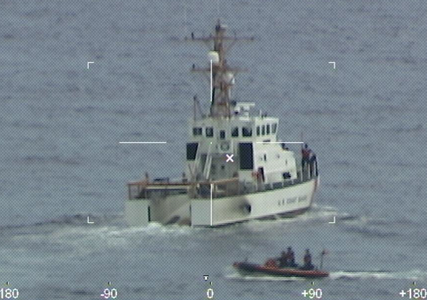 Coast Guard search for 39 and good Samaritan rescue 1, Florida coast