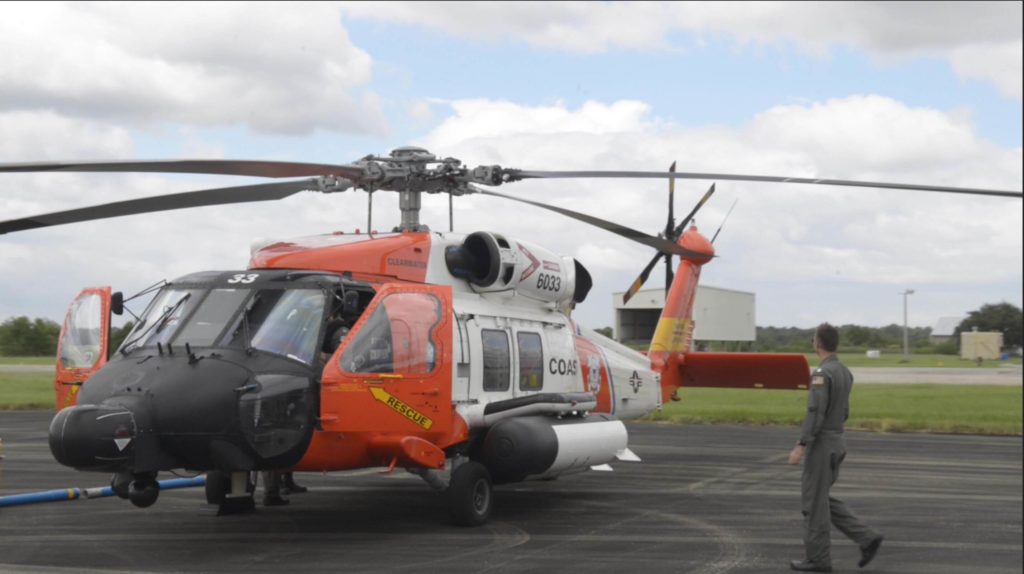Coast Guard MH-60T Jayhawk crew medevac fisherman 80 nm of Tampa
