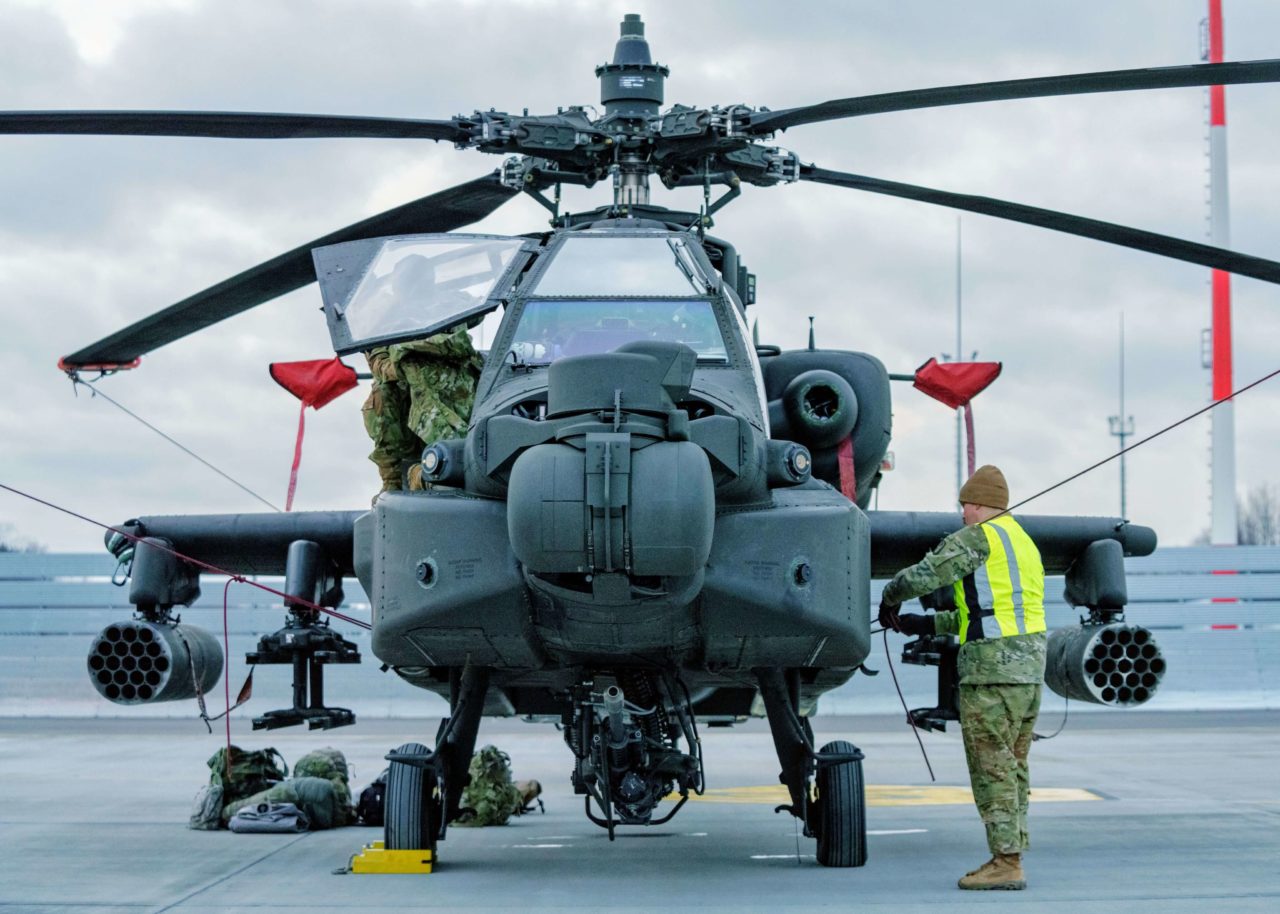 12th CAB AH-64D Apache arrive Latvia to the Saber Strike 22